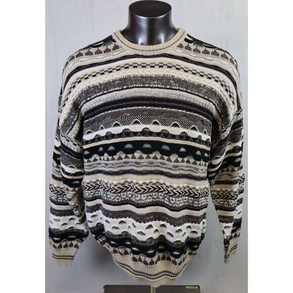 Florence Tricot Vintage Sweater Size XL Multicolor Coogi Cosby